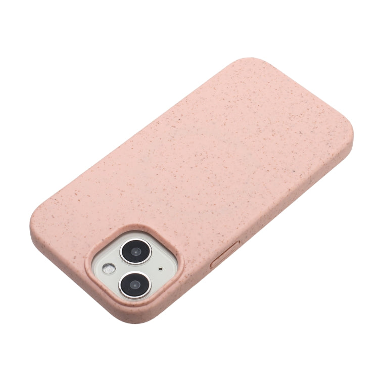 For iPhone 14 Wheat MagSafe Magnetic Straw Material + TPU Phone Case(Pink) - iPhone 14 Cases by buy2fix | Online Shopping UK | buy2fix