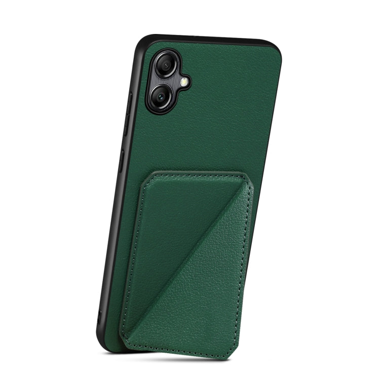 For Samsung Galaxy S23 5G Denior Imitation Calf Leather Back Phone Case with Holder(Green) - Galaxy S23 5G Cases by Denior | Online Shopping UK | buy2fix