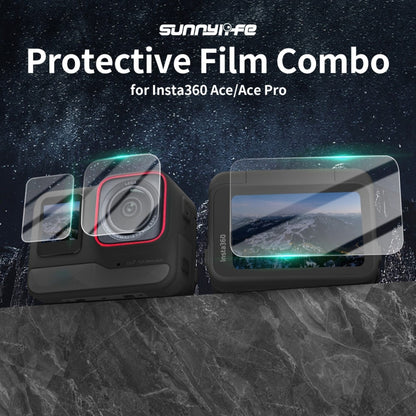 For Insta360 Ace Sunnylife 3 in 1 Rear & Front Screen Lens Explosion proof Film(2 Sets) - Protective Film & Stickers by Sunnylife | Online Shopping UK | buy2fix