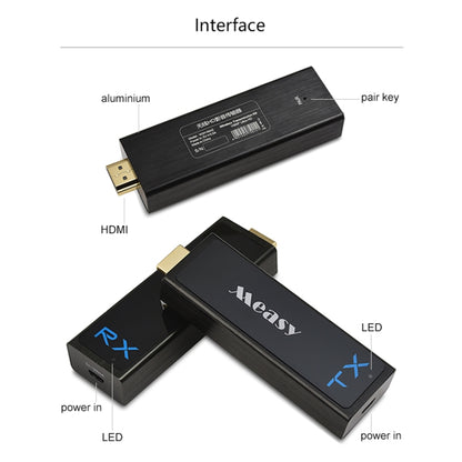 Measy W2H Nano 1080P HDMI 1.4 3D Wireless HDMI Audio Video Transmitter Receiver Extender, Transmission Distance: 30m, US Plug - Computer & Networking by Measy | Online Shopping UK | buy2fix