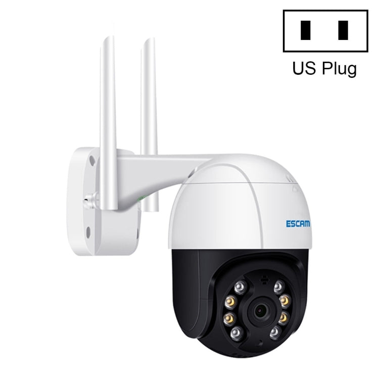 ESCAM QF518 5MP Smart WiFi IP Camera, Support AI Humanoid Detection / Auto Tracking / Dual Light Night Vision / Cloud Storage / Two Way Audio / TF Card, Plug:US Plug(White) - Security by ESCAM | Online Shopping UK | buy2fix