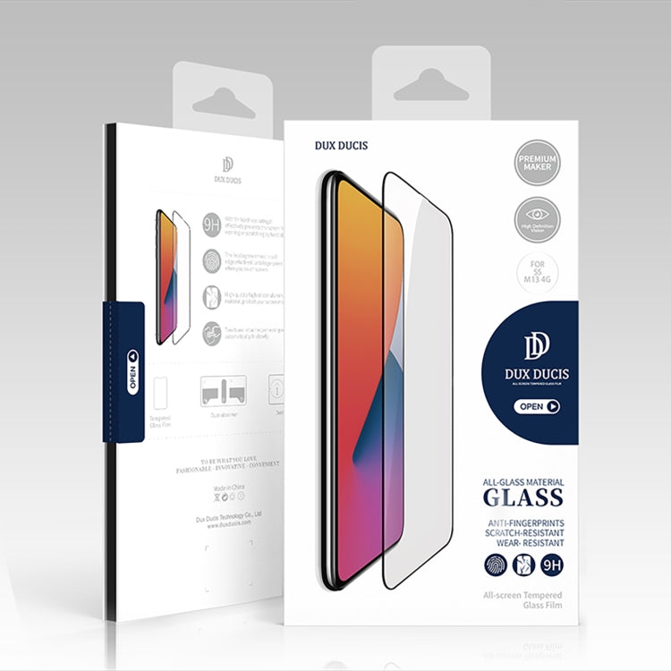 10 PCS For Samsung Galaxy M13 4G DUX DUCIS 0.33mm 9H Medium Alumina HD Full Screen Tempered Glass Film (Black) - Galaxy Tempered Glass by DUX DUCIS | Online Shopping UK | buy2fix