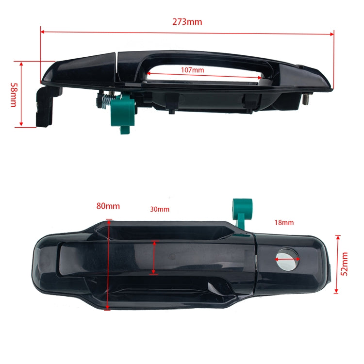 2 PCS Car Front Door Outside Handle 8265/60-3E010 for KIA Sorento 2003-2006 - In Car by buy2fix | Online Shopping UK | buy2fix