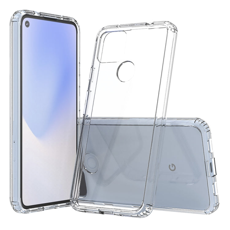 For Google Pixel 4a 5G Scratchproof TPU + Acrylic Protective Case(Transparent) - Mobile Accessories by buy2fix | Online Shopping UK | buy2fix