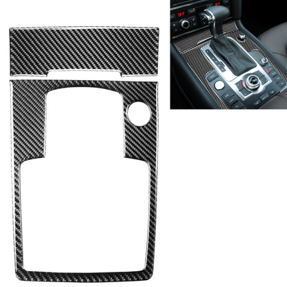 2 in 1 Car Carbon Fiber Gear Panel + Cigarette Lighter Decorative Sticker for Audi Q7 2008-2015, Left and Right Drive Universal - Car Interior Mouldings by buy2fix | Online Shopping UK | buy2fix