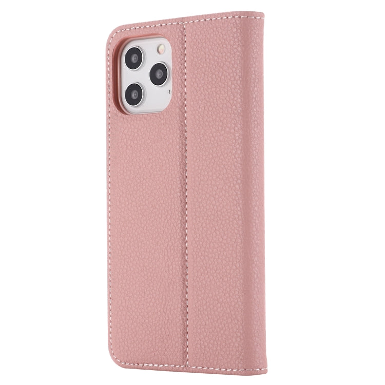 For iPhone 12 / 12 Pro GEBEI PU+TPU Horizontal Flip Protective Case with Holder & Card Slots(Rose Gold) - iPhone 12 / 12 Pro Cases by GEBEI | Online Shopping UK | buy2fix