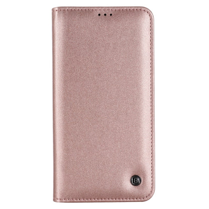 For iPhone 12 / 12 Pro GEBEI PU+TPU Horizontal Flip Protective Case with Holder & Card Slots(Rose Gold) - iPhone 12 / 12 Pro Cases by GEBEI | Online Shopping UK | buy2fix