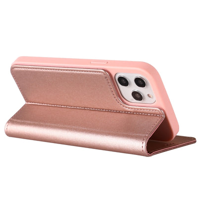 For iPhone 12 Pro Max GEBEI PU+TPU Horizontal Flip Protective Case with Holder & Card Slots(Rose Gold) - iPhone 12 Pro Max Cases by GEBEI | Online Shopping UK | buy2fix