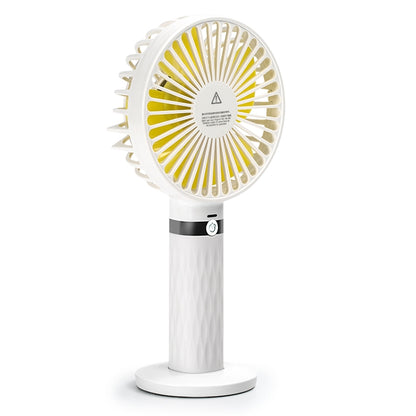 S8 Portable Mute Handheld Desktop Electric Fan, with 3 Speed Control (White) - Consumer Electronics by buy2fix | Online Shopping UK | buy2fix