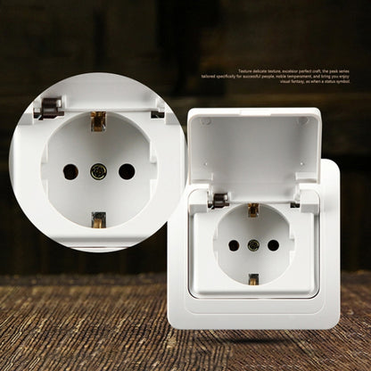 Ceramic Power Waterproof Socket with Cover, EU Plug - Consumer Electronics by buy2fix | Online Shopping UK | buy2fix