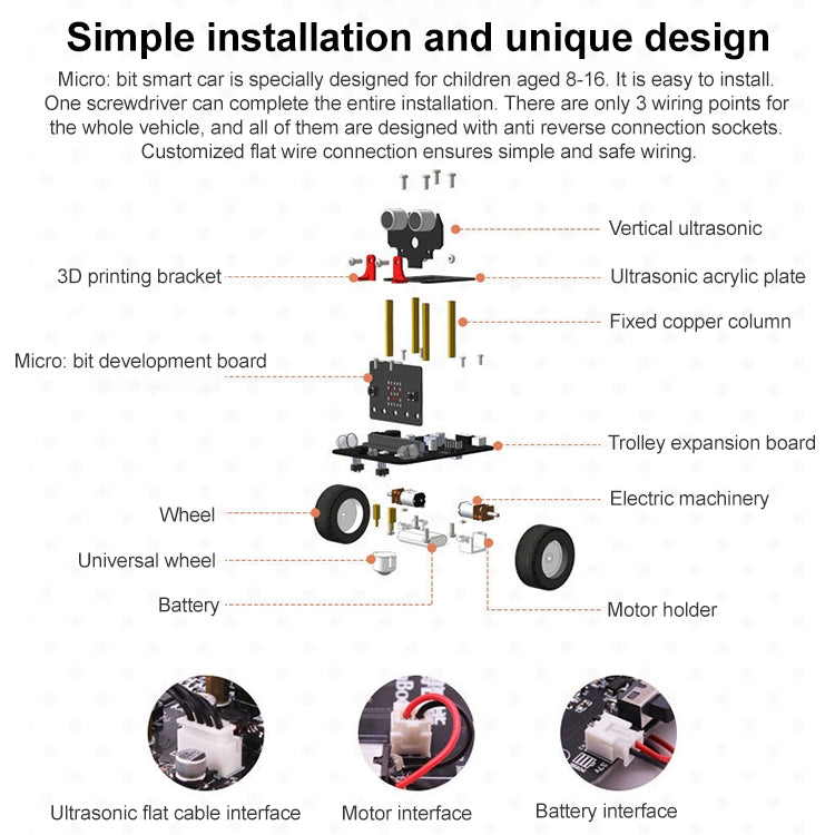 Yahboom Microbit Smart Robot Car Bitbot with IR and APP for Micro:bit V2/V1.5, without Micro:bit V2/V1.5 Board - Consumer Electronics by YAHBOOM | Online Shopping UK | buy2fix