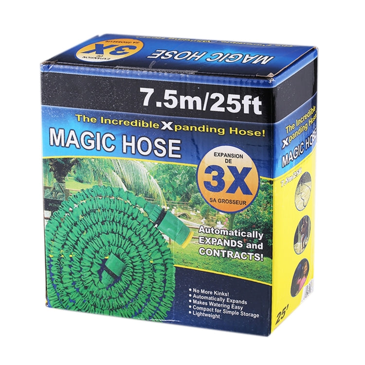 12.5-37.5m Telescopic Pipe Expandable Magic Flexible Garden Watering Hose with Spray Gun Set (Blue) - Watering & Irrigation by buy2fix | Online Shopping UK | buy2fix