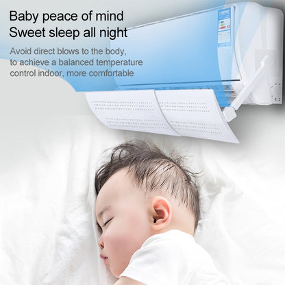 Bedroom Wall-Mounted Baby Universal Anti-Straight Blowing Air Conditioning Windshield Wind Deflector Shroud, S Three Board Version - Home & Garden by buy2fix | Online Shopping UK | buy2fix