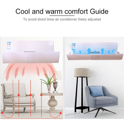 Bedroom Wall-Mounted Baby Universal Anti-Straight Blowing Air Conditioning Windshield Wind Deflector Shroud, S Three Board Version - Home & Garden by buy2fix | Online Shopping UK | buy2fix