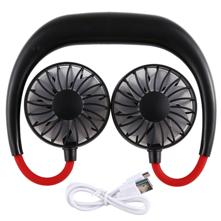 Multi-function Portable Adjustable Wearable Sport Fan(Black) - Consumer Electronics by buy2fix | Online Shopping UK | buy2fix