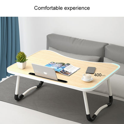 W-shaped Non-slip Legs Pattern Adjustable Folding Portable Laptop Desk with Card Slot (Sea Island) - Computer & Networking by buy2fix | Online Shopping UK | buy2fix