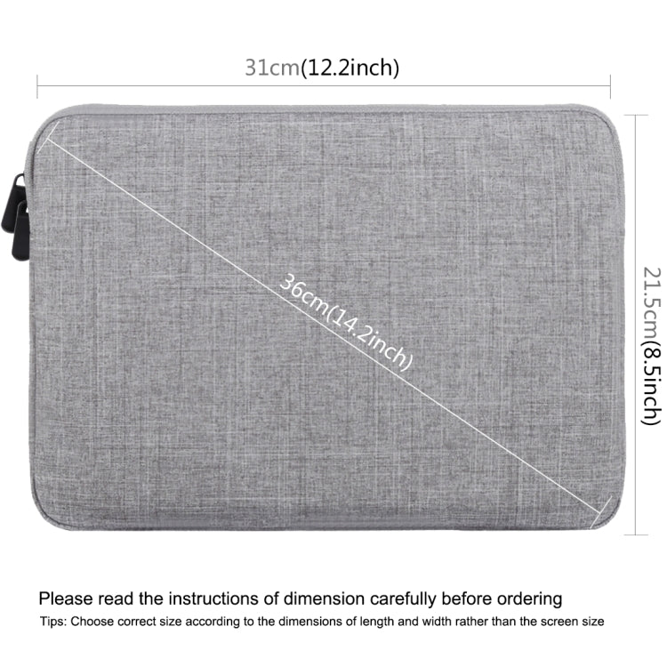 HAWEEL 11 inch Sleeve Case Zipper Briefcase Carrying Bag For Macbook, Samsung, Lenovo, Sony, DELL Alienware, CHUWI, ASUS, HP, 11 inch and Below Laptops / Tablets(Grey) - 10 - 11 inch by HAWEEL | Online Shopping UK | buy2fix