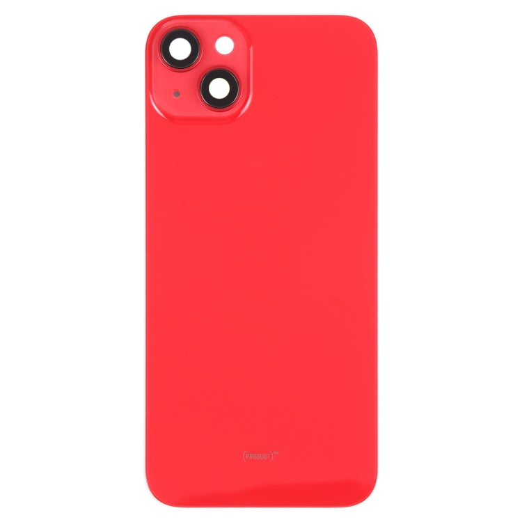 Glass Battery Back Cover with Holder for iPhone 14(Red) -  by buy2fix | Online Shopping UK | buy2fix