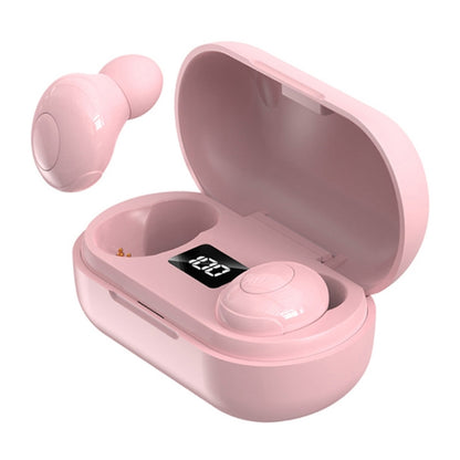 T8 TWS Intelligent Noise Cancelling IPX6 Waterproof Bluetooth Earphone with Magnetic Charging Box & Digital Display, Support Automatic Pairing & HD Call & Voice Assistant(Pink) - TWS Earphone by buy2fix | Online Shopping UK | buy2fix