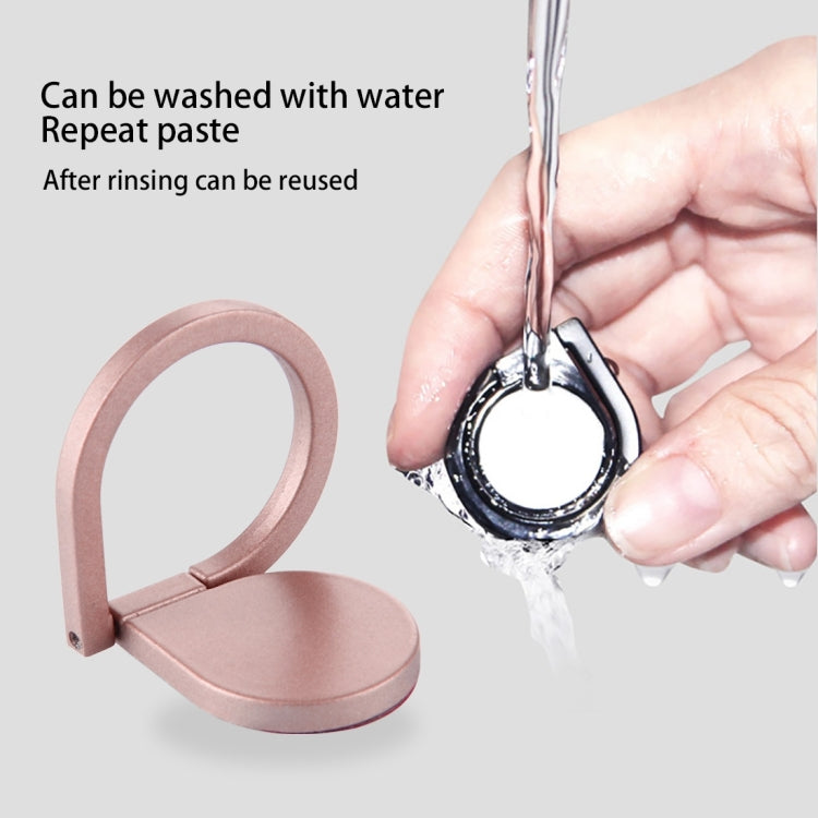 Universal 360 Degree Rotation Drops of water Style Ring Phone Holder Stand(Rose Gold) - Ring Holder by buy2fix | Online Shopping UK | buy2fix