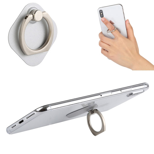 Ring Phone Metal Holder for iPad, iPhone, Galaxy, Huawei, Xiaomi, LG, HTC and Other Smart Phones (Silver) - Ring Holder by buy2fix | Online Shopping UK | buy2fix