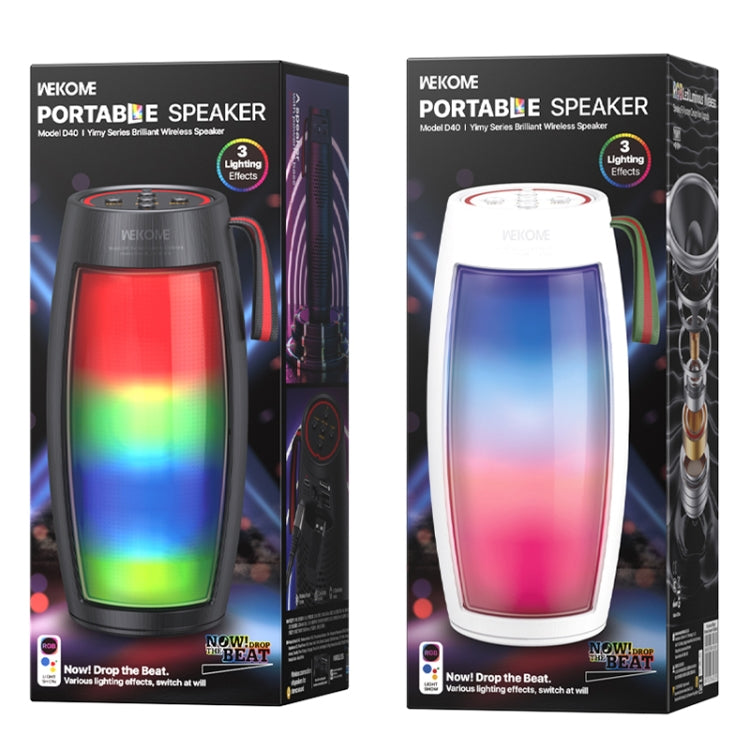 WEKOME D40 5W Sound Pulse Colorful Bluetooth Speaker (Black) - Desktop Speaker by WK | Online Shopping UK | buy2fix