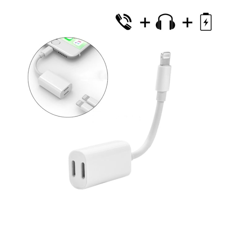 8 Pin Male to 8 Pin Female Sync Data / Charger & 8 Pin Female Audio Adapter, Support iOS 10.3.1 or Above Mobile Phones - Earphone Adapter by buy2fix | Online Shopping UK | buy2fix