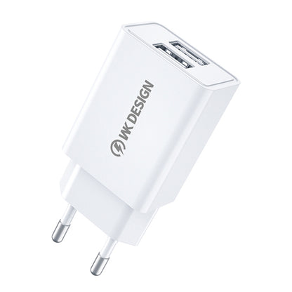 WK WP-U119 10W Dual USB Ports Travel Charger Power Adapter, EU Plug - Apple Accessories by WK | Online Shopping UK | buy2fix