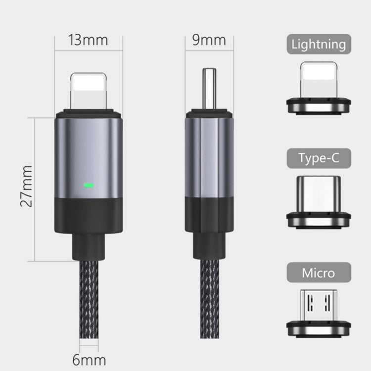 15W USB-C / Type-C to Micro USB Fast Charging Magnetic Data Cable, Style: 1m Cable + Magnetic Head -  by buy2fix | Online Shopping UK | buy2fix