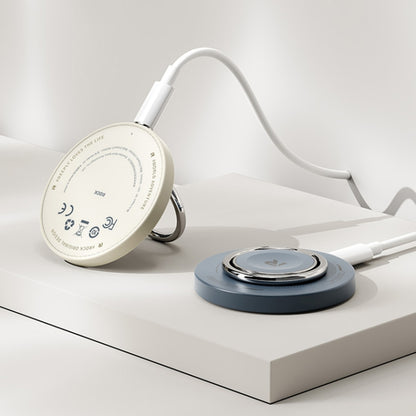 ROCK W51 15W Magnetic Ring Holder 3 in 1 Wireless Charger (Black) - Wireless Charger by ROCK | Online Shopping UK | buy2fix