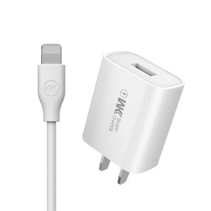 WK WP-U69i2.0A Speed Mini USB Charger + USB to 8 Pin Data Cable, Plug Type: US Plug - Apple Accessories by WK | Online Shopping UK | buy2fix