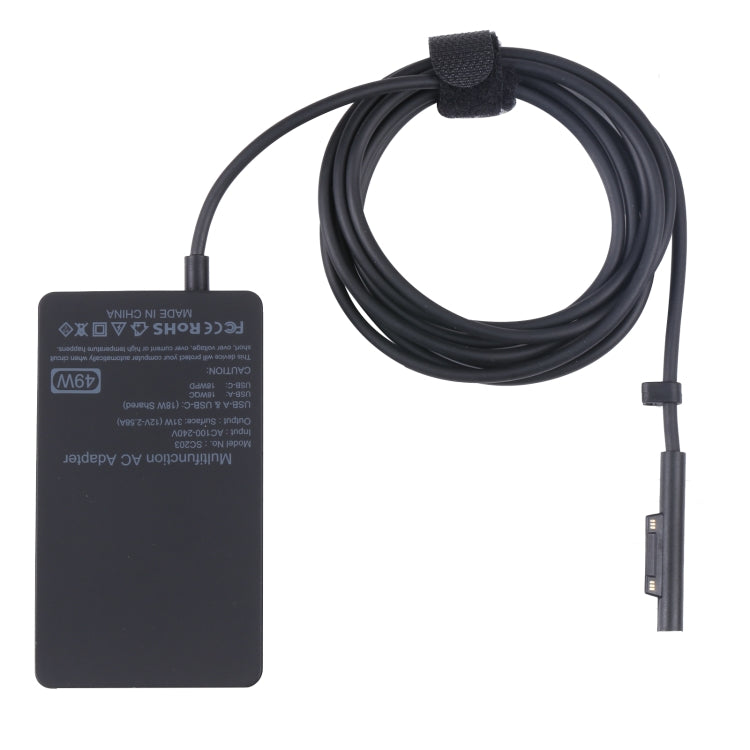 SC203 12V 2.58A 49W AC Power Charger Adapter For Microsoft Surface Pro 6/Pro 5/Pro 4（US Plug） - For Microsoft by buy2fix | Online Shopping UK | buy2fix