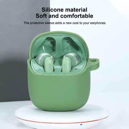 Wireless Earphones Pure Color Silicone Anti-fall Protective Case For JBL TUNE 220TWS(Green) - JBL Earphone Case by buy2fix | Online Shopping UK | buy2fix