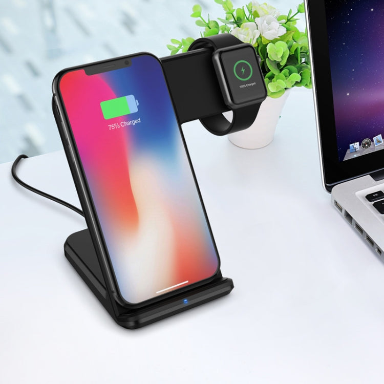 F11 Vertical Magnetic Wireless Charger for QI Charging Standard Mobile Phones & Apple Watch Series (Black) - Apple Accessories by buy2fix | Online Shopping UK | buy2fix