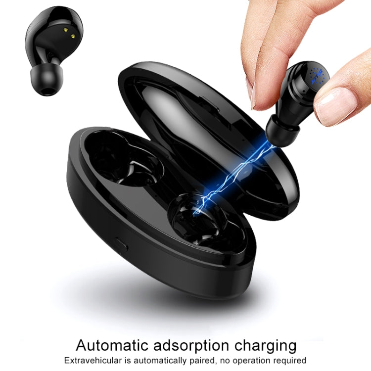 ZEALOT H19 TWS Bluetooth 5.0 Touch Wireless Bluetooth Earphone with Magnetic Charging Box, Support HD Call & Bluetooth Automatic Connection(Black) - TWS Earphone by ZEALOT | Online Shopping UK | buy2fix