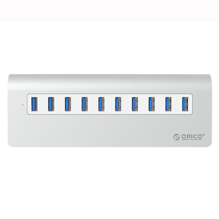 ORICO M3H10-U3-V2 Aluminum Alloy 10 USB 3.0 Ports HUB - USB HUB by ORICO | Online Shopping UK | buy2fix