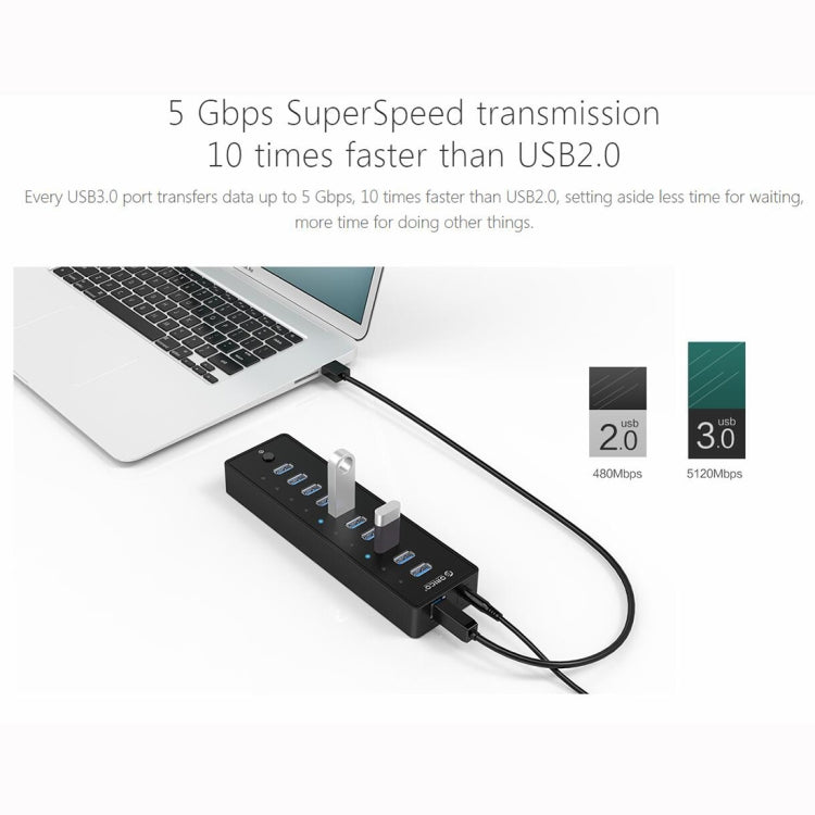 ORICO P10-U3-V1 10 USB 3.0 Ports HUB - Computer & Networking by ORICO | Online Shopping UK | buy2fix