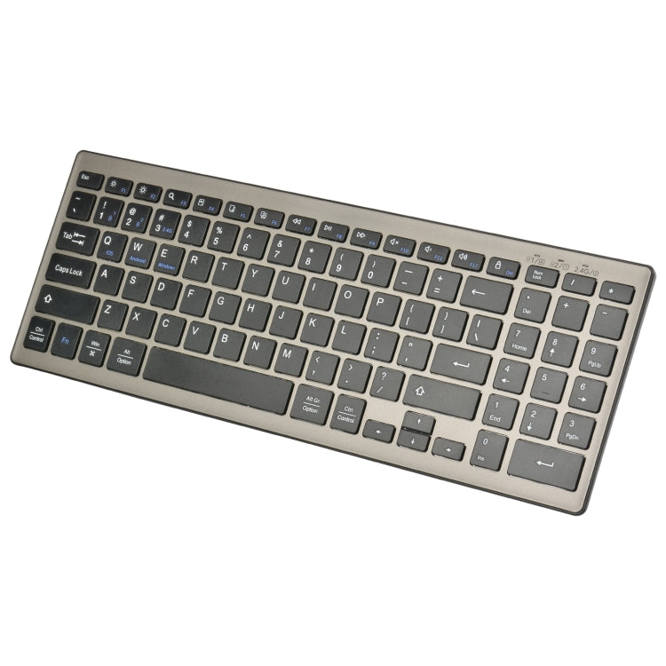 168 2.4Ghz + Bluetooth  Dual Mode Wireless Keyboard Compatible with iSO & Android & Windows - Wireless Keyboard by buy2fix | Online Shopping UK | buy2fix