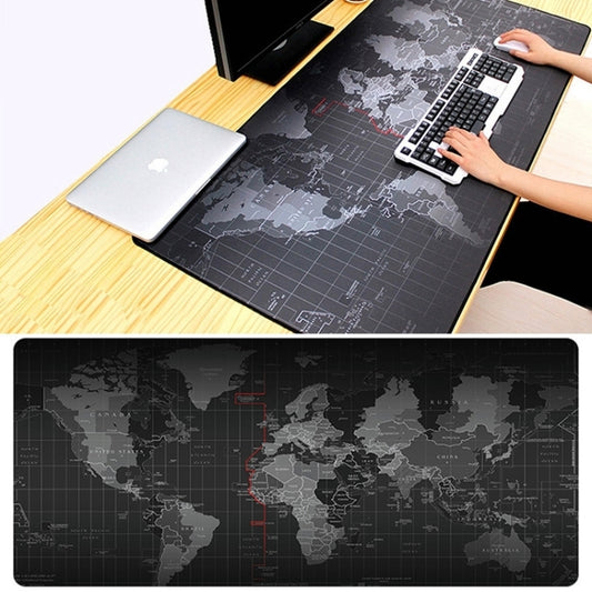 Extended Large Anti-Slip World Map Pattern Soft Rubber Smooth Cloth Surface Game Mouse Pad Keyboard Mat, Size: 90 x 40cm -  by buy2fix | Online Shopping UK | buy2fix