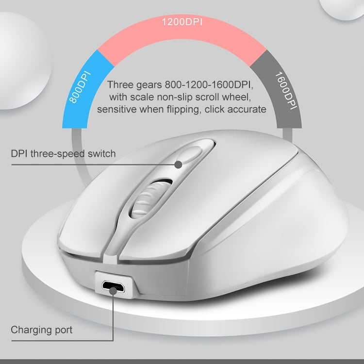 ZGB 361 2.4G Wireless Chargeable Mini Mouse 1600dpi (Pink) - Wireless Mice by Chasing Leopard | Online Shopping UK | buy2fix