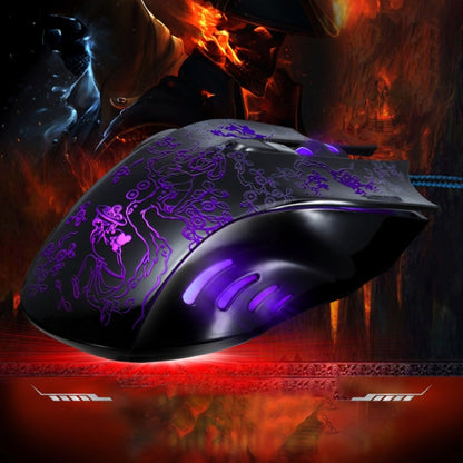 Chasing Leopard 169 USB 2400DPI Four-speed Adjustable LED Backlight Wired Optical E-sport Gaming Mouse with Counter Weight, Length: 1.45m(Black) - Wired Mice by Chasing Leopard | Online Shopping UK | buy2fix