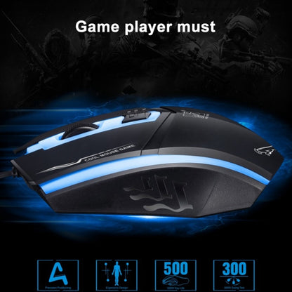 Chasing Leopard 199 USB 1600DPI Three-speed Adjustable LED Backlight Wired Optical Gaming Mouse, Length: 1.3m(Black) - Computer & Networking by Chasing Leopard | Online Shopping UK | buy2fix