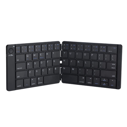 MC Saite MC-B047 64 Keys Foldable Ultra-thin Leather Shell Bluetooth 3.0 Keyboard for Mobile Phone, Tablet PC, Laptop(Black) - Wireless Keyboard by MC Saite | Online Shopping UK | buy2fix