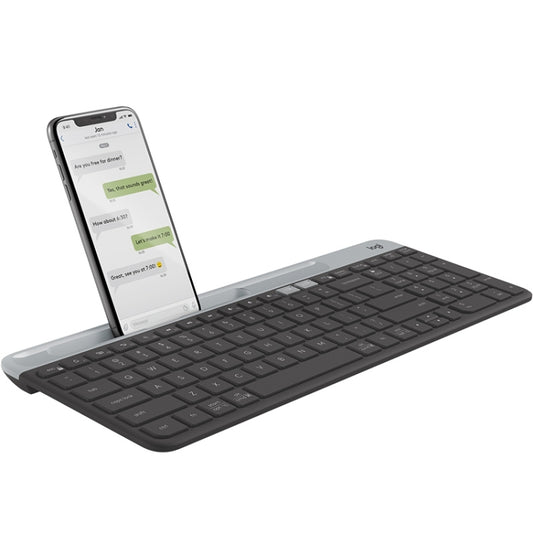 Logitech K580 Dual Modes Thin and Light Multi-device Wireless Keyboard with Phone Holder (Black) - Computer & Networking by Logitech | Online Shopping UK | buy2fix