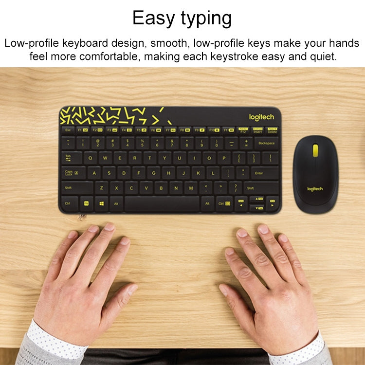 Logitech MK240 Nano Wireless Keyboard and Mouse Set(Black) - Wireless Keyboard by Logitech | Online Shopping UK | buy2fix