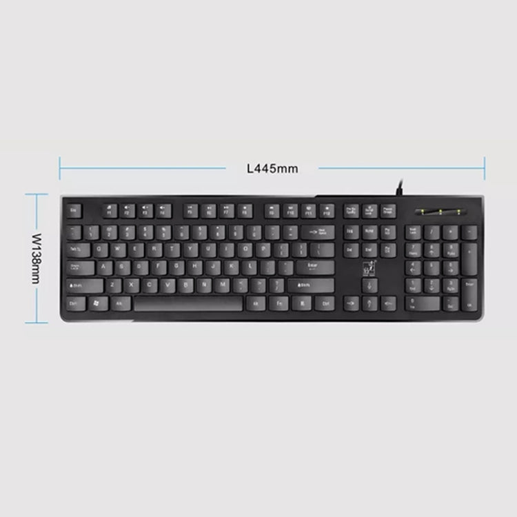 ZGB S500 Square Key USB Wired Computer Keyboard(White) - Wired Keyboard by Chasing Leopard | Online Shopping UK | buy2fix