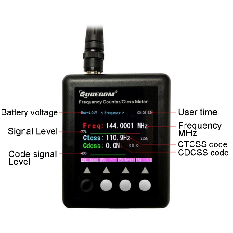 SF401 Plus Portable Handheld Frequency Counter for Walkie Talkie, Frequency: 27MHz-3000MHz - Consumer Electronics by buy2fix | Online Shopping UK | buy2fix