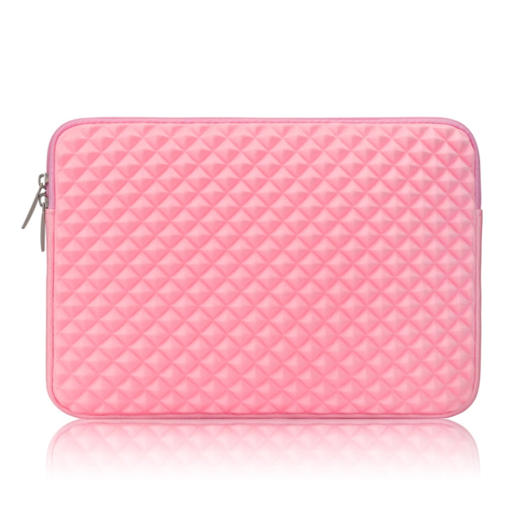 Diamond Texture Laptop Liner Bag, Size: 14-15.4 inch (Pink) - 15 inch by buy2fix | Online Shopping UK | buy2fix