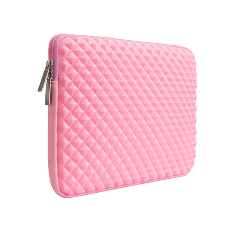 Diamond Texture Laptop Liner Bag, Size: 14-15.4 inch (Pink) - 15 inch by buy2fix | Online Shopping UK | buy2fix