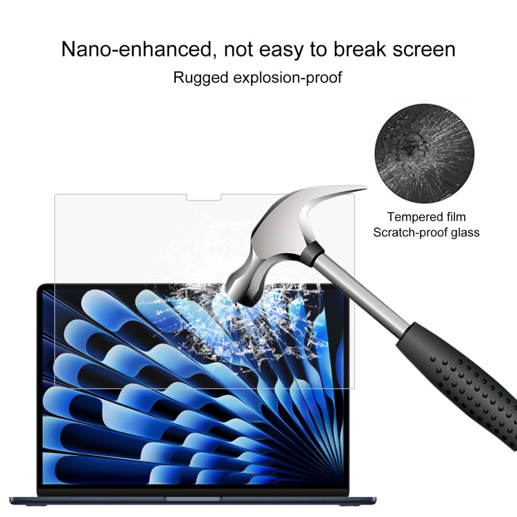 For MacBook Air 15.3 inch A2941 2023 0.26mm 9H Surface Hardness Explosion-proof Tempered Glass Film - Screen Protectors by buy2fix | Online Shopping UK | buy2fix